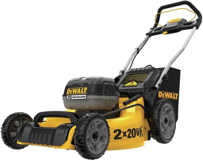 DEWALT DCMW220P2 2x20V MAX 20-Inch 3-in-1 Brushless Cordless Lawn Mower