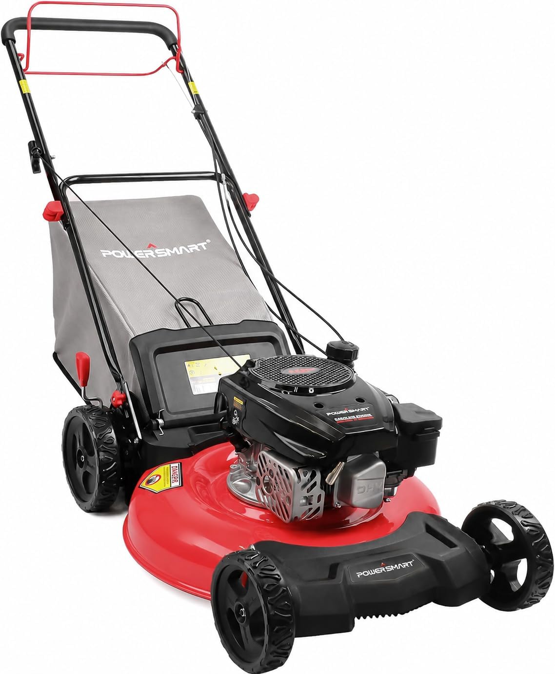 PowerSmart V8621S 21-Inch 170cc 3-in-1 Gas Powered Push Lawn Mower