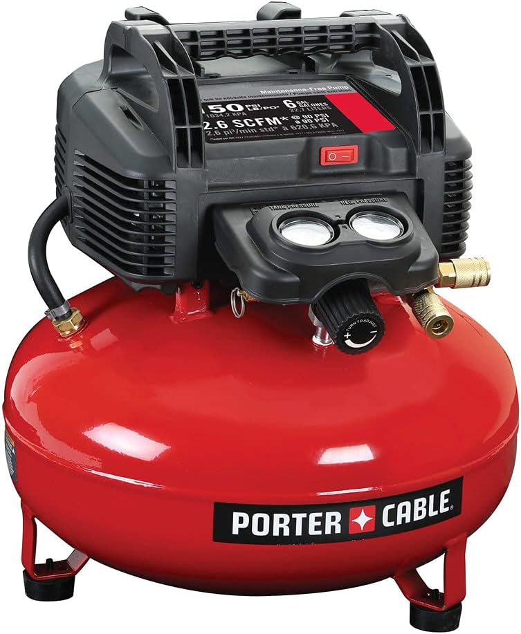 PORTER-CABLE C2002 6-Gallon Oil-Free 150 PSI Pancake Compressor