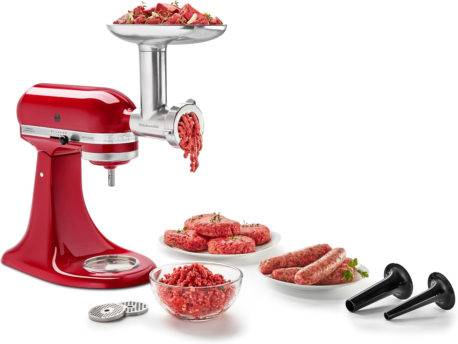 KitchenAid KSMMGA Metal Food & Meat Grinder Attachment