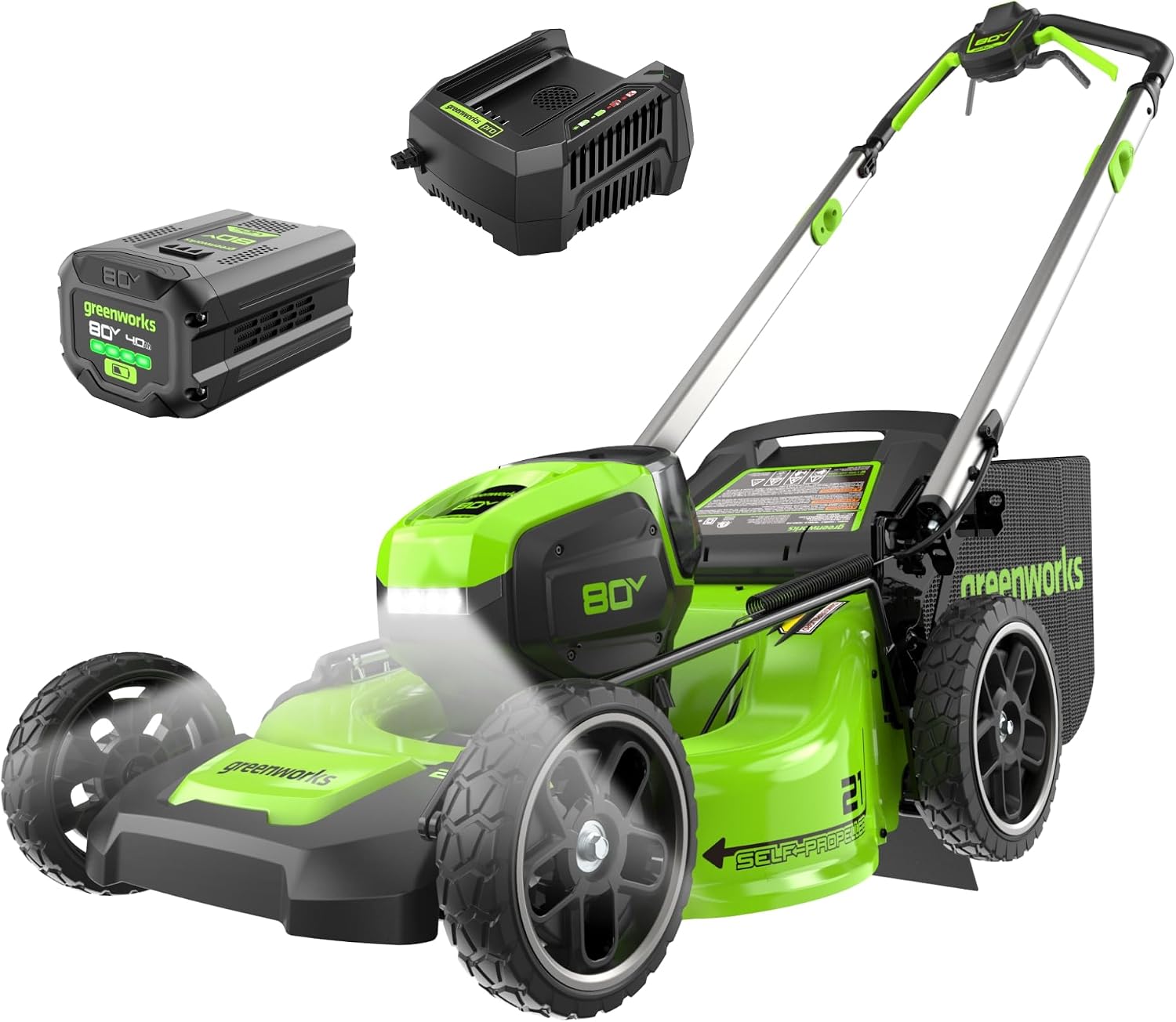 Greenworks Pro 80V 21-Inch Brushless Cordless Self-Propelled Lawn Mower