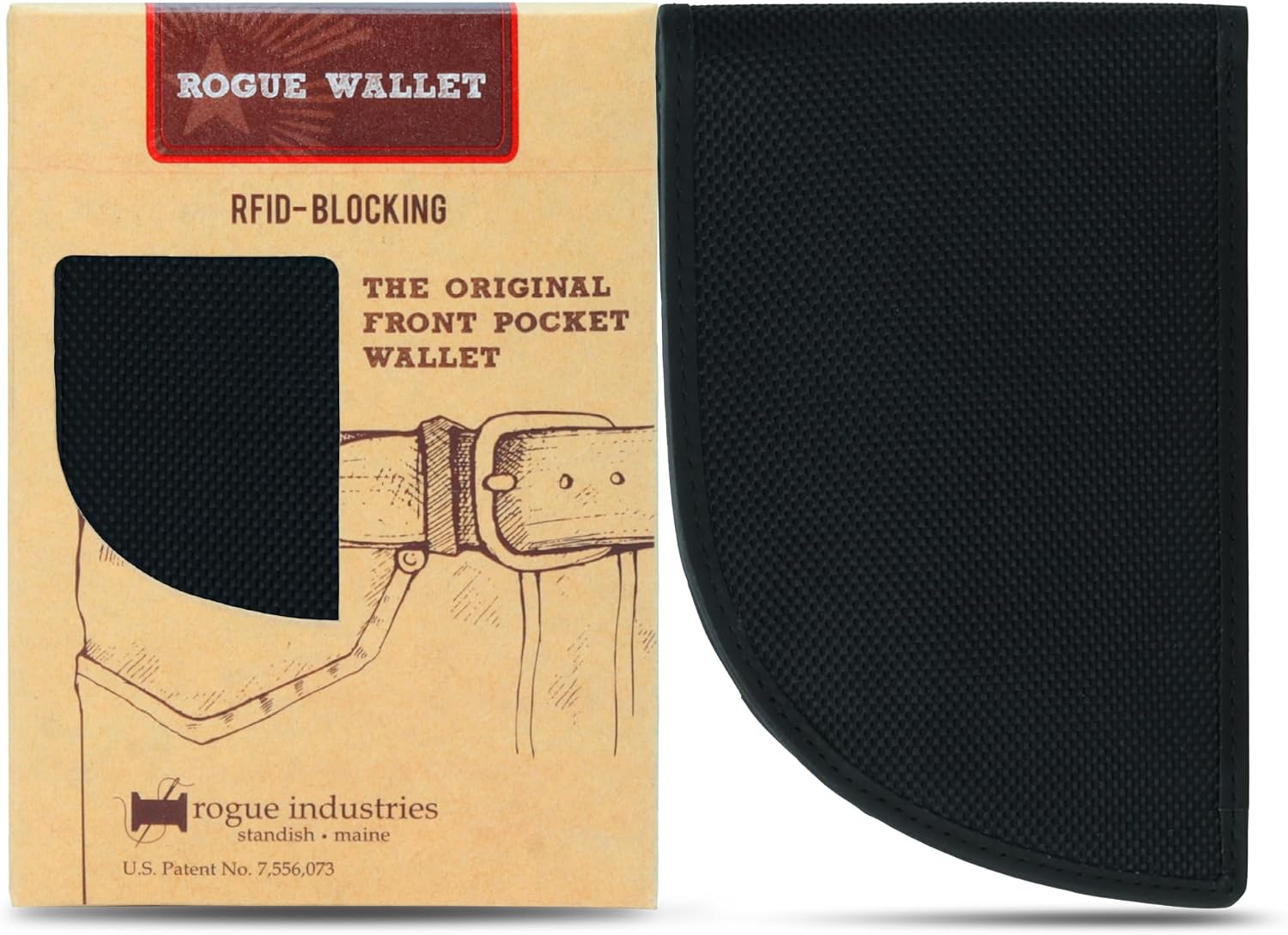 Rogue Industries Front Pocket Curved Leather Wallet