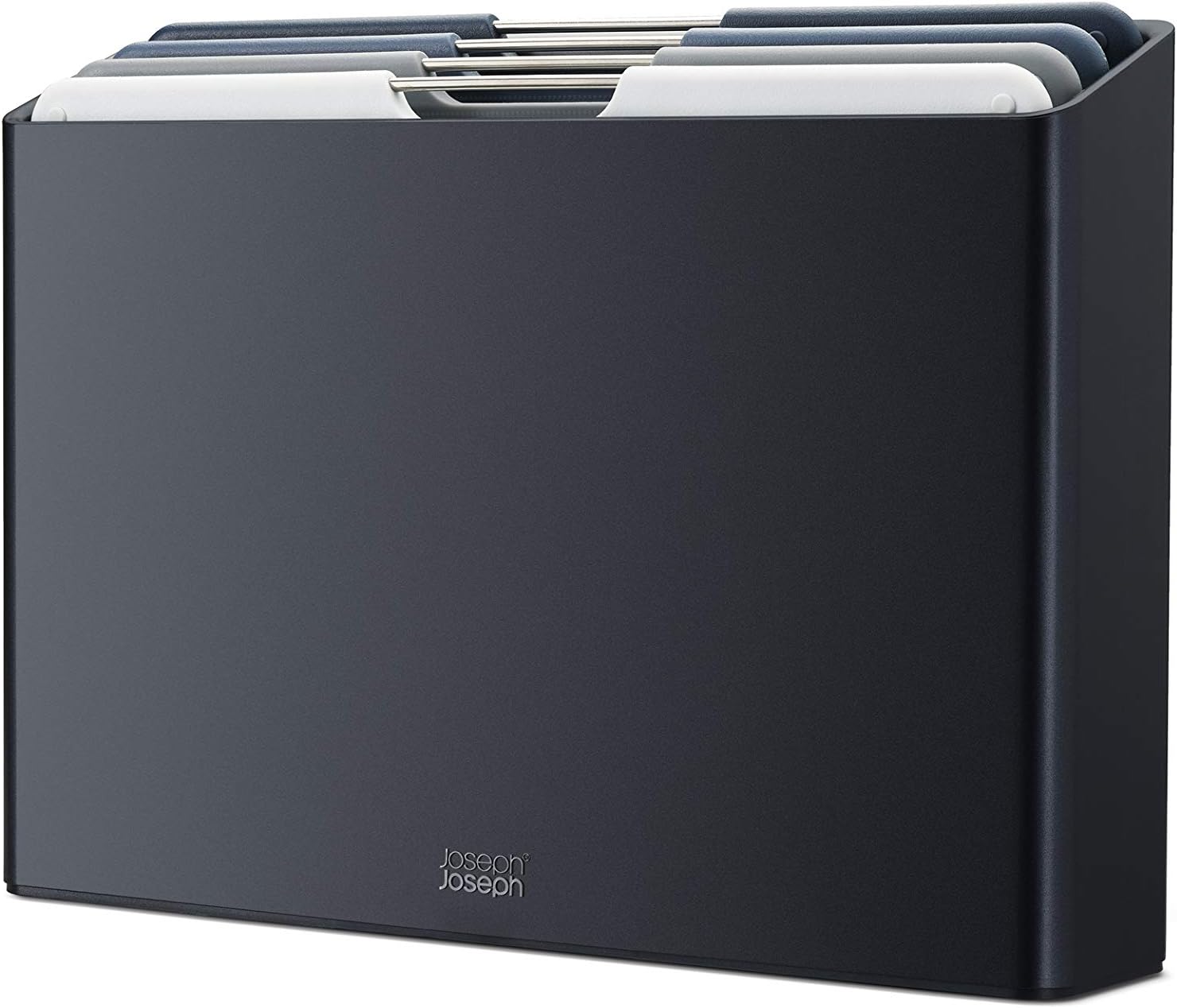 Joseph Joseph Folio 4-Piece Colour-Coded Cutting Board Set, Graphite